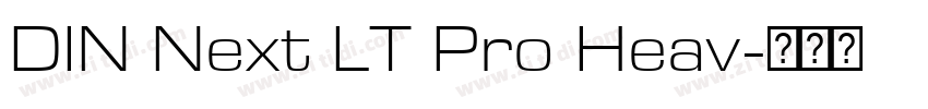 DIN Next LT Pro Heav字体转换